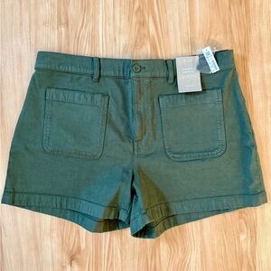 Madewell NWT Green Women's Emmett Shorts